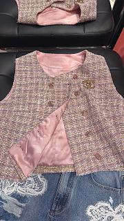 Chanel Popular plaid vest fabric 01 - 3