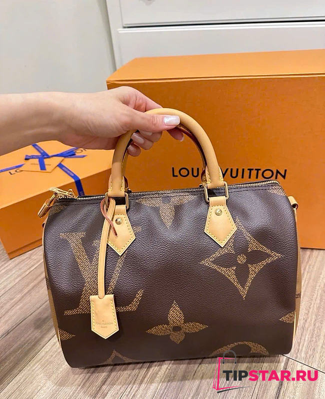 Louis Vuitton Speedy Bandouliere Monogram Giant Reverse 30 Brown - 1