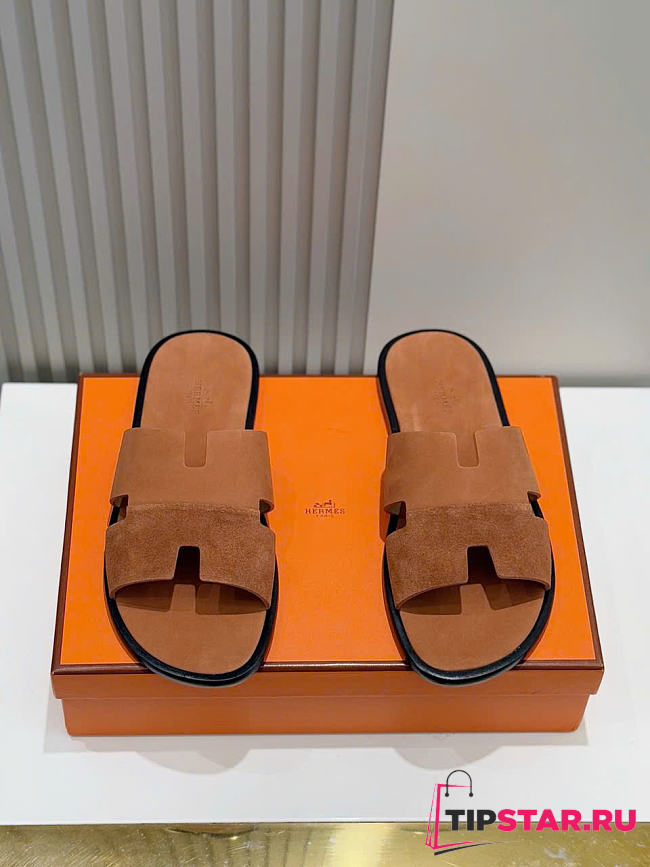 Hermes Sandals In Brown - 1