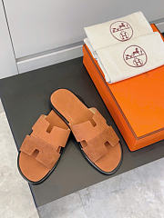 Hermes Sandals In Brown - 4