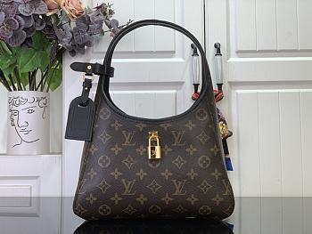 Louis Vuitton The Drop PM Monogram Canvas Flower Hobo