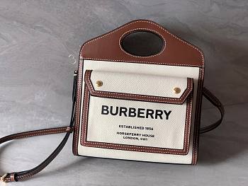Burberry Mini Pocket Bag in Natural/malt brown