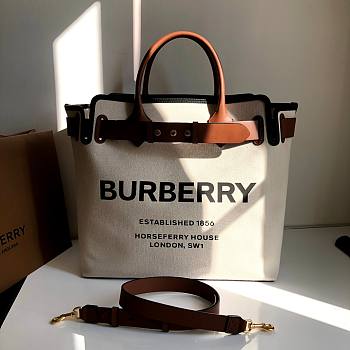 Burberry Horseferry Print Canvas Tote Bag Size 40 cm