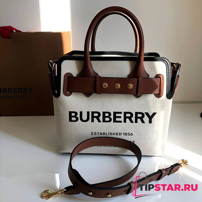 Burberry Horseferry Print Canvas Tote Bag Size 28 cm - 1