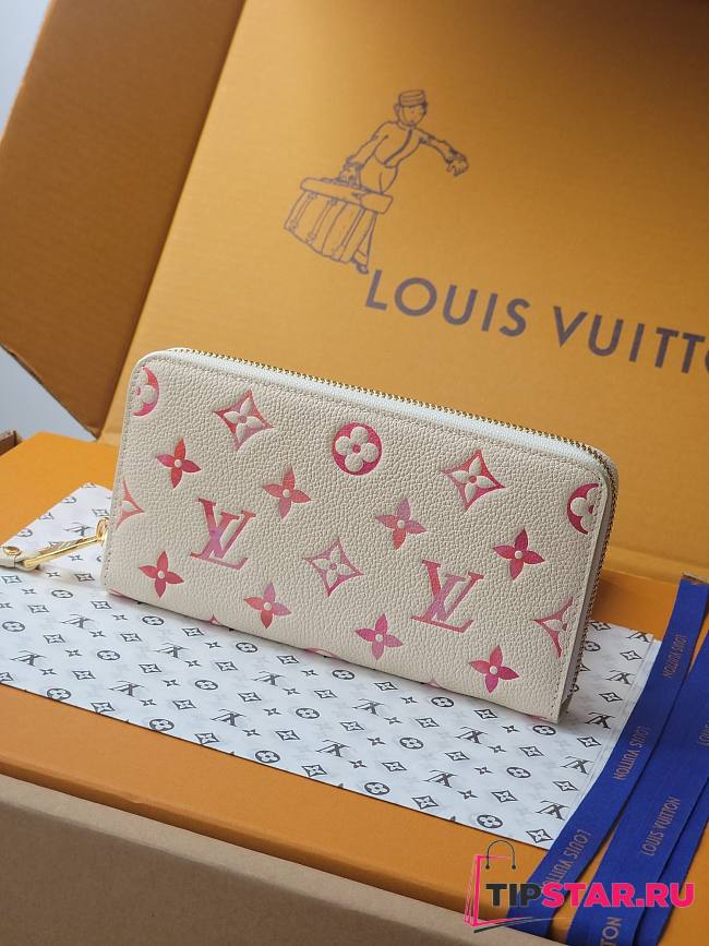 Louis Vuitton Zippy Wallet Monogram Empreinte Leather Sunrise Aquarelle - 1