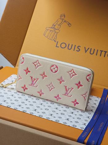 Louis Vuitton Zippy Wallet Monogram Empreinte Leather Sunrise Aquarelle