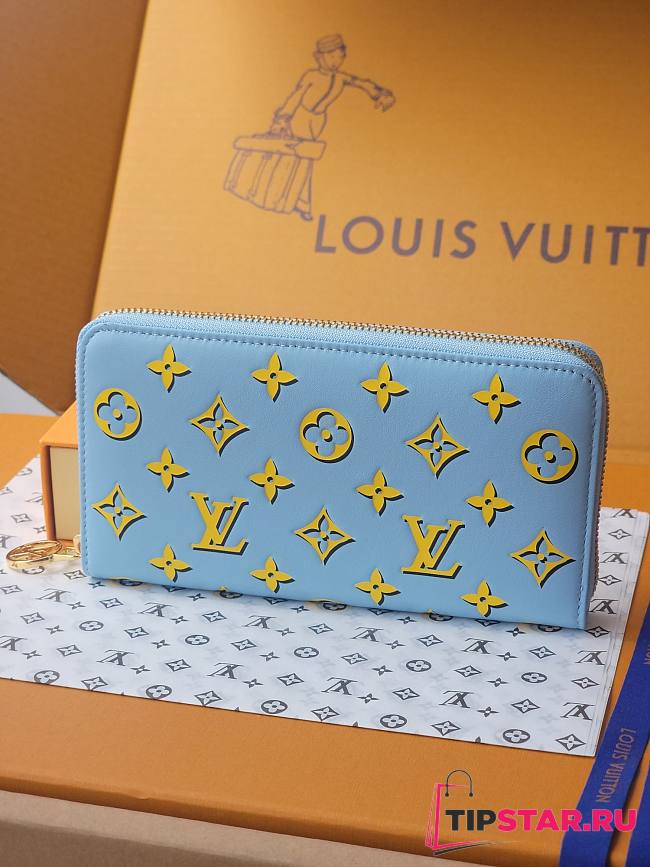 Louis Vuitton Long Wallet In Blue - 1