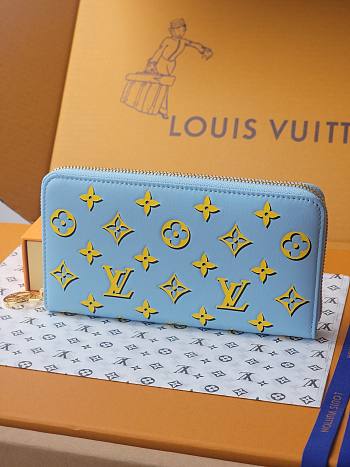 Louis Vuitton Long Wallet In Blue