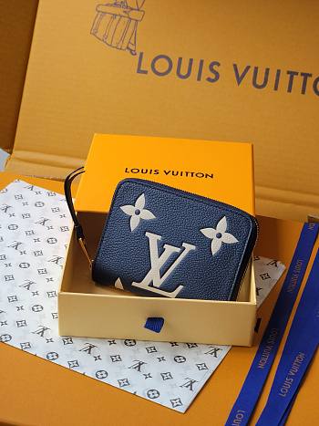 Louis Vuitton Zippy Coin Purse In Dark Blue