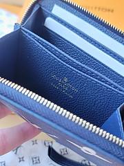 Louis Vuitton Zippy Coin Purse In Dark Blue - 3