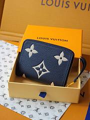 Louis Vuitton Zippy Coin Purse In Dark Blue - 2