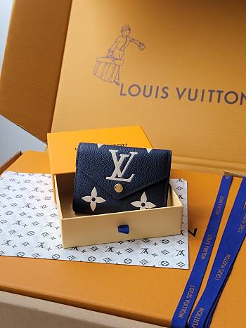Louis Vuitton Victorine Wallet Monogram Canvas Dark Blue