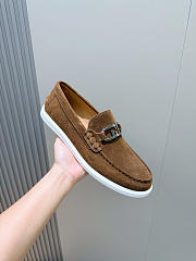 Fendi FF square-toe loafers In Brown - 6