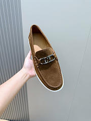 Fendi FF square-toe loafers In Brown - 5