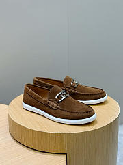 Fendi FF square-toe loafers In Brown - 4