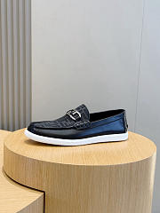 Fendi FF square-toe loafers In Black - 5