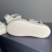 HOGAN Skyscraper Velcro Strap Sandals In White 6cm - 3