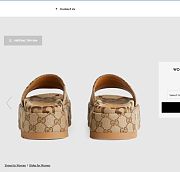 Gucci Women's platform slide sandal Camel and dark brown maxi - 5
