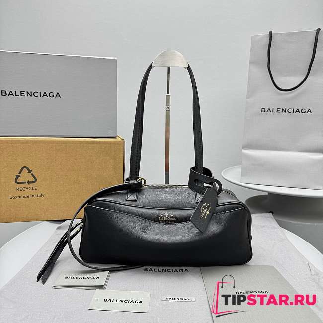 Balenciaga Women's Carrie Bowling Bag Small in Black - 1