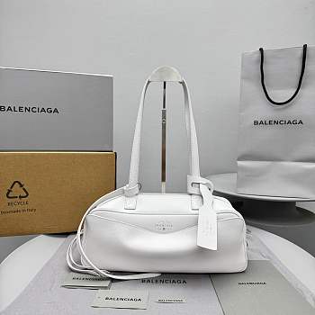 Balenciaga Women's Carrie Bowling Bag Small in White