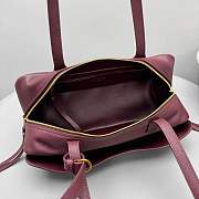 Balenciaga Women's Carrie Bowling Bag Small in Burgundy - 6