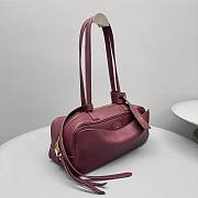 Balenciaga Women's Carrie Bowling Bag Small in Burgundy - 5