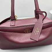 Balenciaga Women's Carrie Bowling Bag Small in Burgundy - 4