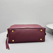 Balenciaga Women's Carrie Bowling Bag Small in Burgundy - 2