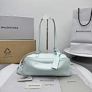 Balenciaga Women's Carrie Bowling Bag Small in Green - 1