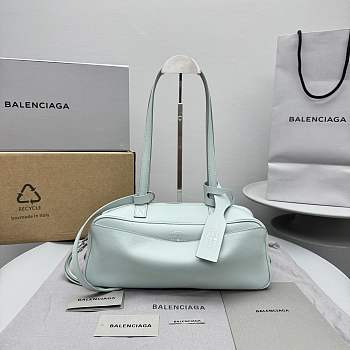 Balenciaga Women's Carrie Bowling Bag Small in Green