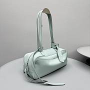 Balenciaga Women's Carrie Bowling Bag Small in Green - 4