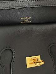 Balenciaga Bel Air Clutch with Strap Small for Women in Black Silver harware - 4