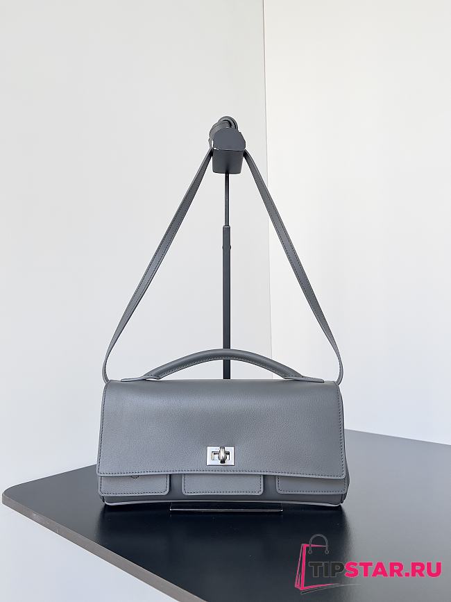 Balenciaga Bel Air Clutch with Strap Small for Women in Grey - 1