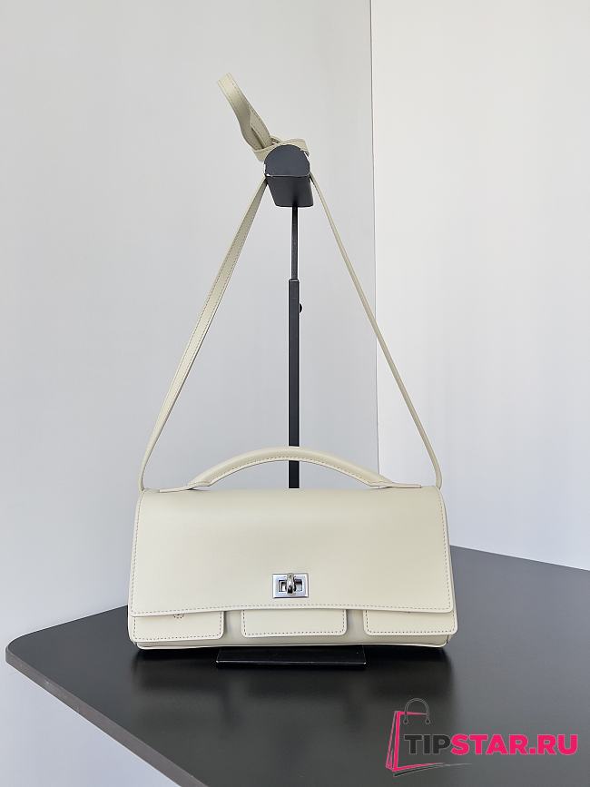 Balenciaga Bel Air Clutch with Strap Small for Women in White - 1