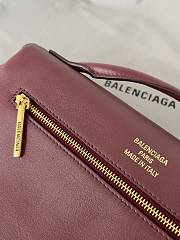 Balenciaga Bel Air Clutch with Strap Small for Women in Burgundy - 2