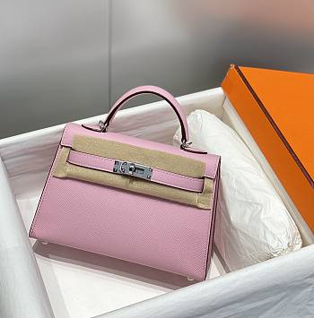 Hermes Mini Kelly 19 In Pink