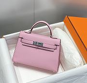Hermes Mini Kelly 19 In Pink - 5