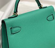 Hermes Mini Kelly 19 In Green - 3