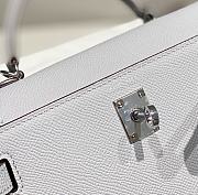 Hermes Mini Kelly 19 In Blue - 4