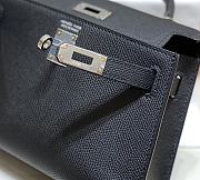 Hermes Mini Kelly 19 In Black - 4