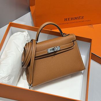 Hermes Mini Kelly 19 In Brown
