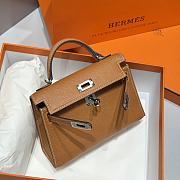Hermes Mini Kelly 19 In Brown - 2