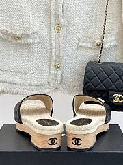 Chanel Thick-soled Slippers In Black - 6