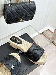 Chanel Thick-soled Slippers In Black - 2