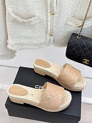 Chanel Thick-soled Slippers In Taupe - 3