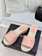 Chanel Thick-soled Slippers In Pink - 2