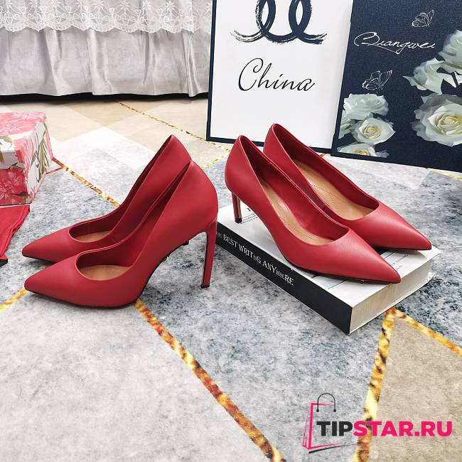 DG Pointed Toe high heels in red - 1