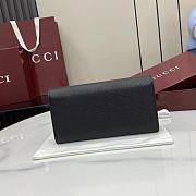 Gucci Softbit continental wallet grainy leather in black - 6