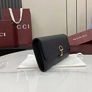 Gucci Softbit continental wallet grainy leather in black - 5