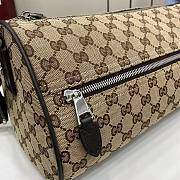 Gucci GG canvas small cylinder bag in beige - 6